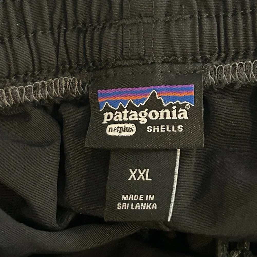 Patagonia Shorts Mens 2XL Black Baggies Netplus Shells Hiking  7